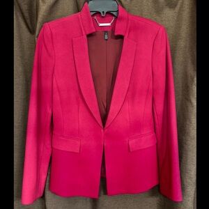 White House Black Market Women's Red Blazer